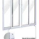 Ver imagem 3 de Porta de Alumínio de Correr 2 Folhas Móveis e 2 Folhas Fixas 215x200cm Lucasa Ideale