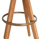 Ver imagem 5 de Banqueta Giratória Alta Linho e Courissimo Matelassê