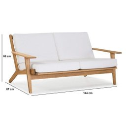 Sofá para Jardim 2 Lugares Lótus Linha Lótus - 3