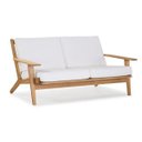 Ver imagem 2 de Sofá para Jardim 2 Lugares Lótus Linha Lótus Branco/Jatobá