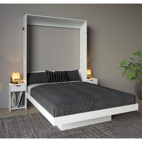 Kit 1 Cama Articulada de Casal com 2 Mesas de Cabeceira Cm8041 Tecnomobili