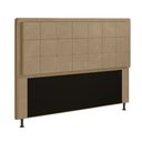Ver imagem 2 de Cabeceira Casal Queen Cama Box 160cm para Quarto Onix Suede Marrom Rato M11 - D'rossi