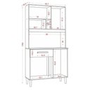 Ver imagem 4 de Kit Cozinha Compacta Roma 2006306 4 Portas 1 Gaveta MDF-MDP 90.7cm Aramóveis