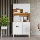 Ver imagem 2 de Kit Cozinha Compacta Roma 2006306 4 Portas 1 Gaveta MDF-MDP 90.7cm Aramóveis