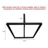 Pé De Mesa Industrial Ferro 75 X 60 Kit Com 2 - 4