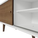 Ver imagem 5 de Rack para Tv até 80 Polegadas 160cm Branco Pés Rustic Torino Madesa Branco/rustic