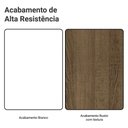 Ver imagem 6 de Rack para Tv até 80 Polegadas 160cm Branco Pés Rustic Torino Madesa Branco/rustic