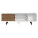 Ver imagem 7 de Rack para Tv até 80 Polegadas 160cm Branco Pés Rustic Torino Madesa Branco/rustic