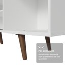 Ver imagem 3 de Rack para Tv até 80 Polegadas 160cm Branco Pés Rustic Torino Madesa Branco/rustic