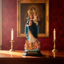 Ver imagem 2 de Imagem de Nossa Senhora da Cabeça de Borracha Inquebrável - 40 cm