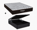 Ver imagem 1 de Cama Bau Casal Preto Colchão Fit D33 Espuma 138x188 - Ortobom