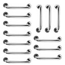 Ver imagem 1 de Barra de Apoio Inox 40cm Kit 13 Unidades Idoso Deficiente Cadeirante Banheiro Box Suporte Escada Cor