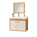 Ver imagem 2 de Kit Gabinete Armario de Banheiro + Espelheira - Roma com Espelho 50cm
