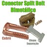 Kit 10 Split Bolt Conector Parafuso Fendido Bimetálico 16mm para Emenda Cabos Cobre Alumínio - 5