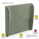 Ver imagem 4 de Cabeceira para Cama Box Casal Padrão Liah 140cm Bouclê Verde Menta - Desk Design