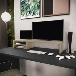 Suporte para Monitor Stand Home Office Lap 90 Cm L03 Amadeirado - Lyam - 2
