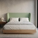 Ver imagem 1 de Cabeceira Cama Box King Size Estofada Ravena 195cm com Sapatas Plásticas Linha Premium Design Soft C