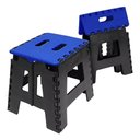 Ver imagem 3 de Banco Dobrável para Camping Multiuso até 100kg Banqueta Plástico Azul Escuro