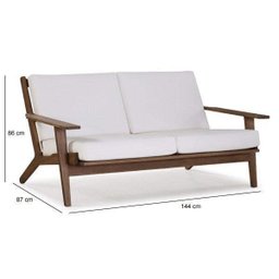 Sofá para Jardim 2 lugares Lótus Linha Lótus - 3