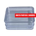 Ver imagem 4 de Porta Frios Presunto Queijo Acrílico Resistente Duplex Duplo com Tampa