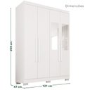 Ver imagem 6 de Guarda-Roupa de Canto Modulado com Pés e Espelho 9 Portas 4 Gavetas França