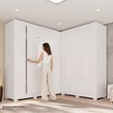 Ver imagem 7 de Guarda-Roupa de Canto Modulado com Pés e Espelho 9 Portas 4 Gavetas França
