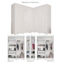 Ver imagem 4 de Guarda-Roupa de Canto Modulado com Pés e Espelho 9 Portas 4 Gavetas França