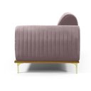 Ver imagem 6 de Sofá 3 Lugares Lisboa D07 com Chaise Esquerda 230cm Veludo Rosa - D’Rossi