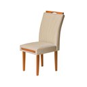 Ver imagem 3 de Kit 2 Cadeiras Estofadas de Jantar Lótus - Mdf em Veludo Pés em Madeira Eucalipto - Vintage Decor