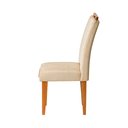 Ver imagem 5 de Kit 2 Cadeiras Estofadas de Jantar Lótus - Mdf em Veludo Pés em Madeira Eucalipto - Vintage Decor