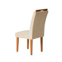 Ver imagem 6 de Kit 2 Cadeiras Estofadas de Jantar Lótus - Mdf em Veludo Pés em Madeira Eucalipto - Vintage Decor