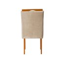Ver imagem 7 de Kit 2 Cadeiras Estofadas de Jantar Lótus - Mdf em Veludo Pés em Madeira Eucalipto - Vintage Decor