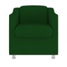 Kit 4 Poltronas Tilla Decorativas Consultório Sala Tecido Suede Cor:Verde - 4