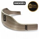 Ver imagem 3 de Concha Curva Madeira Mista P/ Encosto Cadeiras - 2 Unidades