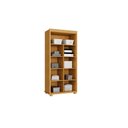 Ver imagem 6 de Sapateira Multiuso Atenas Mdf com Chave Armário Organizador Pés Madeira 2 Portas:cinamomo/off White