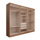 Ver mais imagens de Guarda-roupa Casal Hungria 6 Portas 3 Gavetas Nature/off White - Panorama Móveis