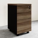 Ver imagem 6 de Gaveteiro Volante com Chave 36 cm X 45 cm com 2 Gavetas e 1 Pasta Suspensa F5 Office Cor:Málaga com