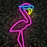 Letreiro Placa Neon Led - Flamingo Hutz - 1