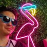 Letreiro Placa Neon Led - Flamingo Hutz - 2