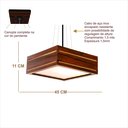 Ver imagem 3 de Luminária Decorativa Madeira Pendente Ilhota Nog 45cm:Pau Ferro