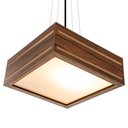 Ver imagem 1 de Luminária Decorativa Madeira Pendente Ilhota Nog 45cm:Pau Ferro