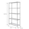 Estante Aço 5 Prateleiras Cromada Aramada 181x60 Largura - 2
