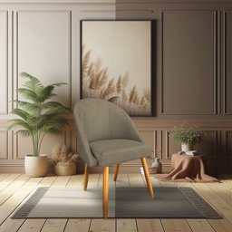 Kit 02 Cadeiras Jantar Bela Suede Pés Palito Castanho Pallazio - 2