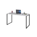Ver imagem 3 de Mesa Office 135X60X75Cm Branco Chess / Est.Preta