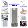 Kit Ferramentas Limpeza Eletrônicos - 8 em 1 Branco - 7
