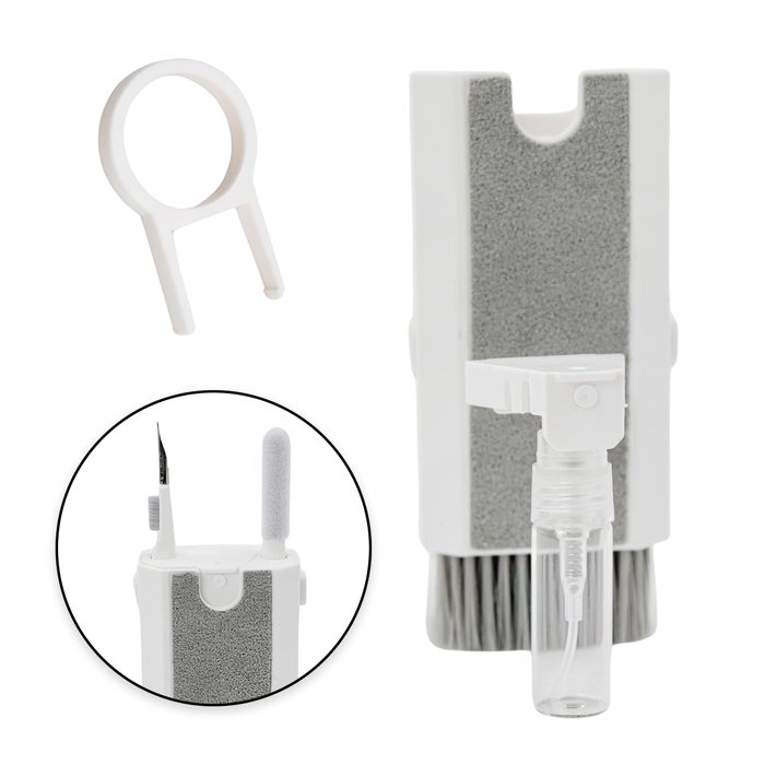 Kit Ferramentas Limpeza Eletrônicos - 8 em 1 Branco - 3