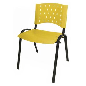 Cadeira Plástica REALPLAST 04 Pés - AMARELO - (Polipropileno) - 31204