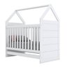 Berço Montessoriano e Guarda Roupa Infantil Americano 6 Portas Branco Hp com Colchão Gazin - Henn - 8