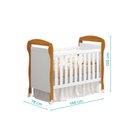 Ver imagem 5 de Berço Americano Mini Cama Danny Reller Móveis Branco Fosco/Savana