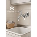 Ver mais imagens de Torneira Tanque e Maquina de Lavar 1428 C-66 Luxo:prateado/cromado